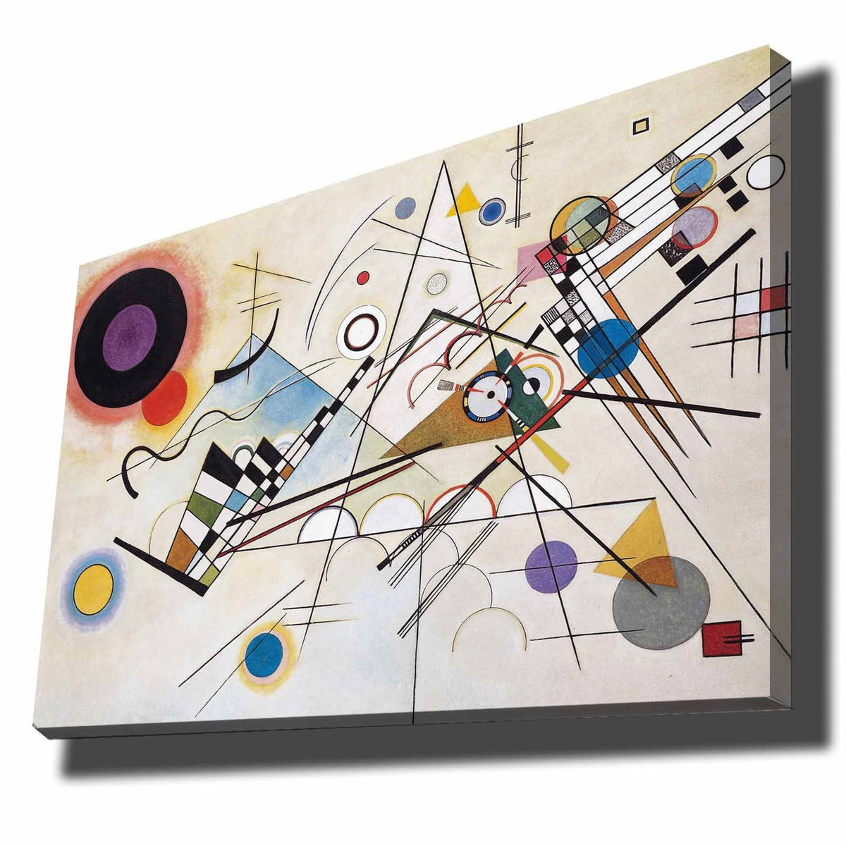 Tablou decorativ pe pânză, 70100KANDINSKY006, Multicolor
