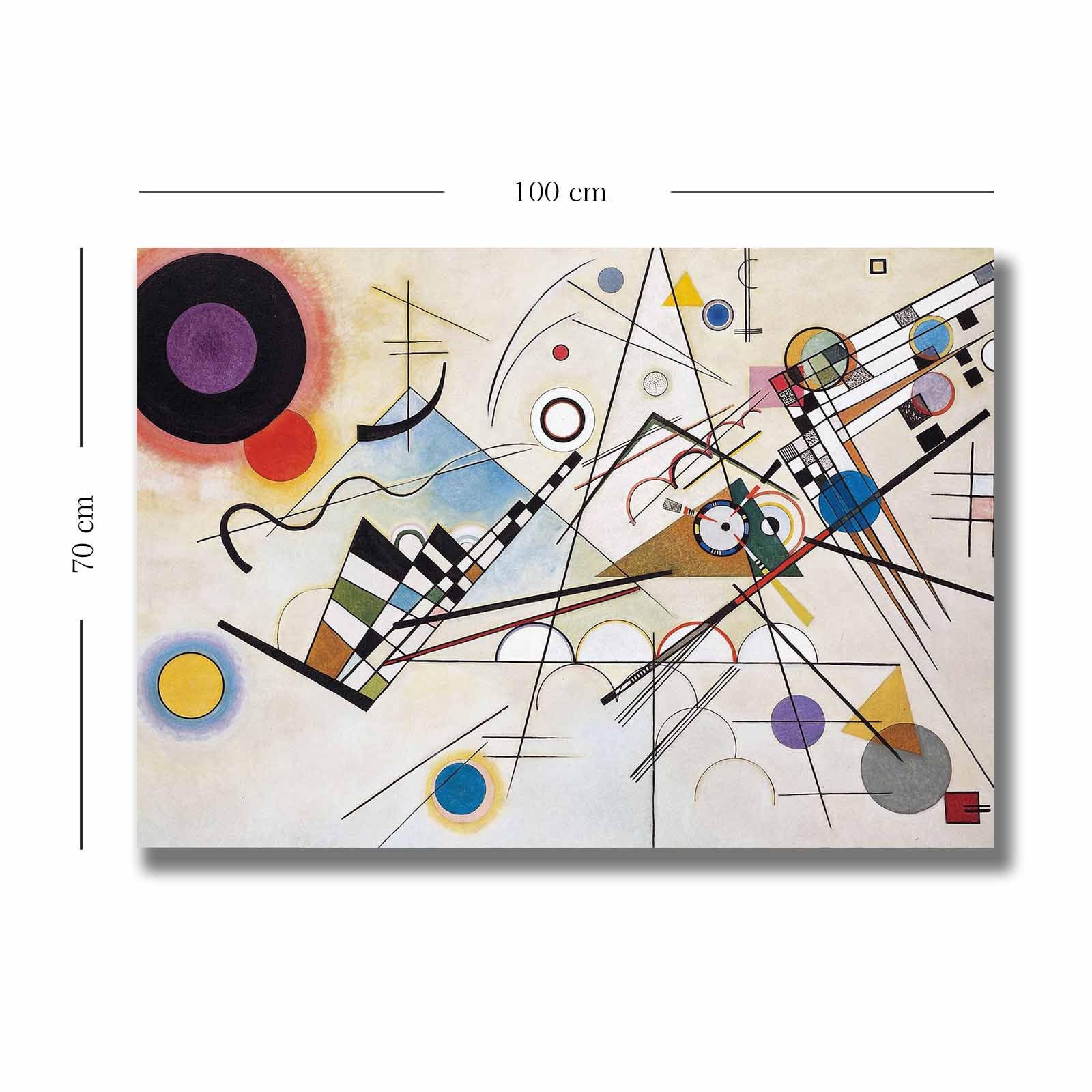 Tablou decorativ pe pânză, 70100KANDINSKY006, Multicolor