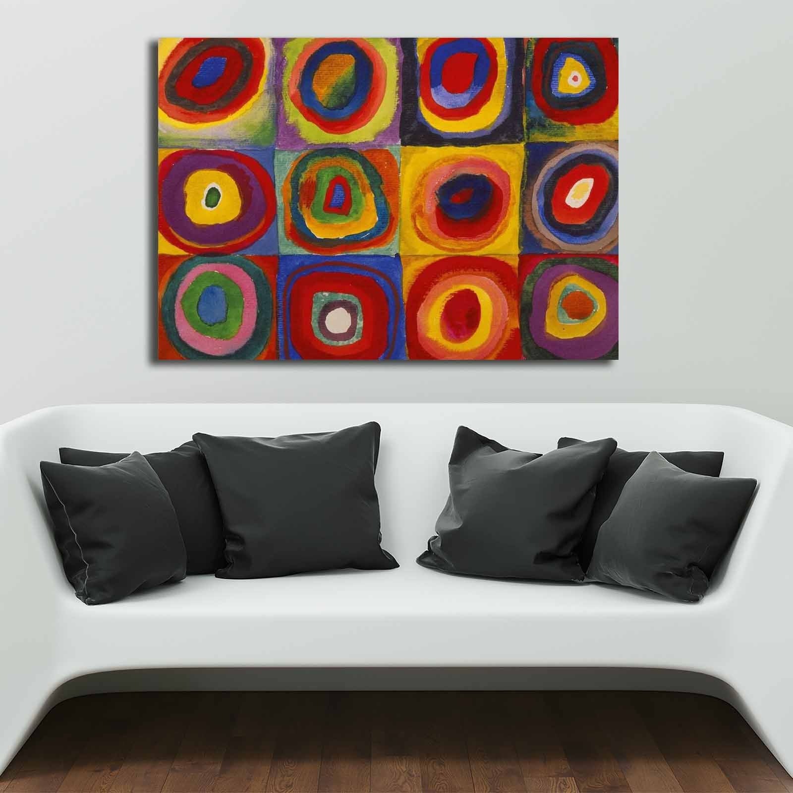 Tablou decorativ pe pânză, 70100KANDINSKY008, Multicolor