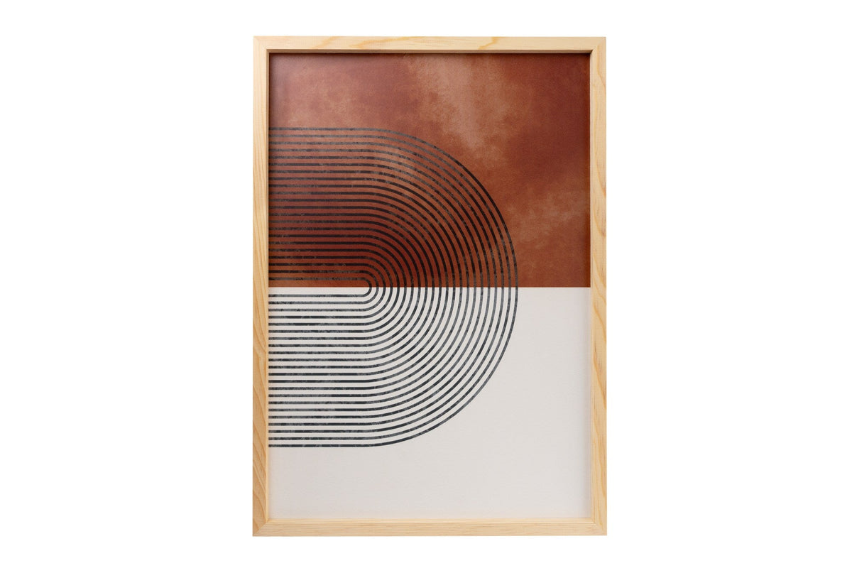 Tablou decorativ MDF cu ramă (3 piese), Huhu198 - 50 x 35, Multicolor