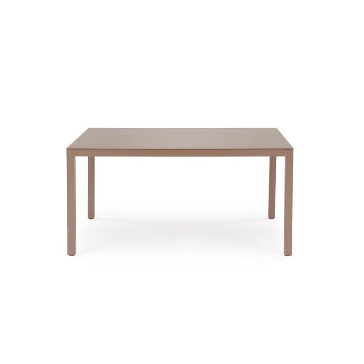 Masa gradina HOVER, bej/cappuccino, sticla/metal, 150x90x75 cm