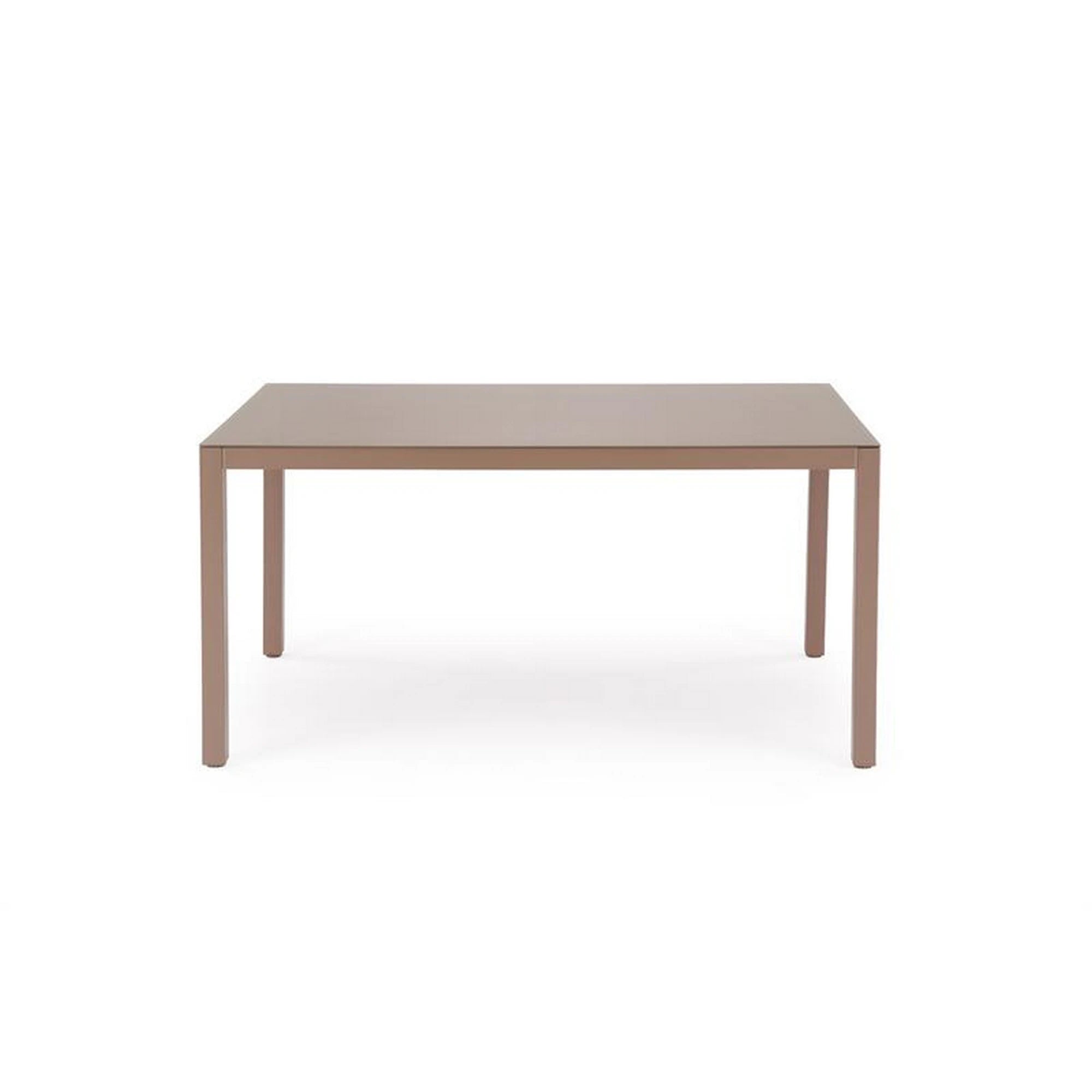 Masa gradina HOVER, bej/cappuccino, sticla/metal, 150x90x75 cm