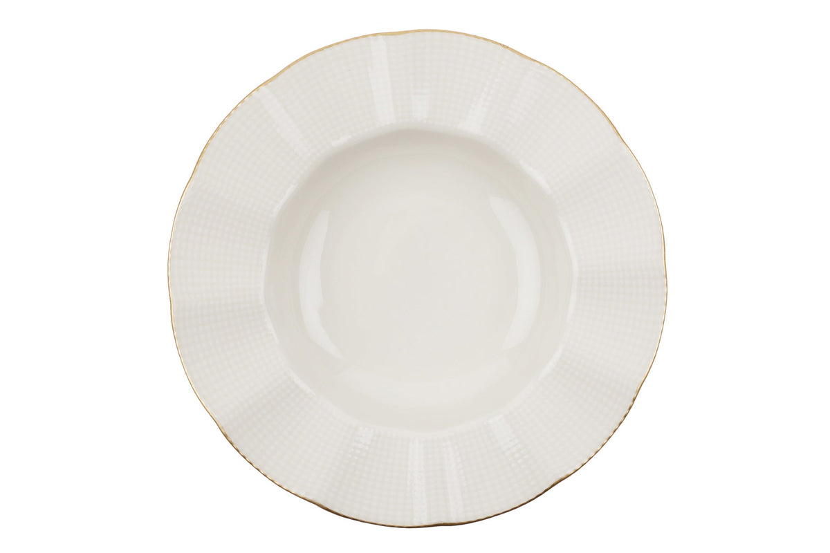 Set veselă (24 piese), MLN24Y2694R520, Crem / Auriu