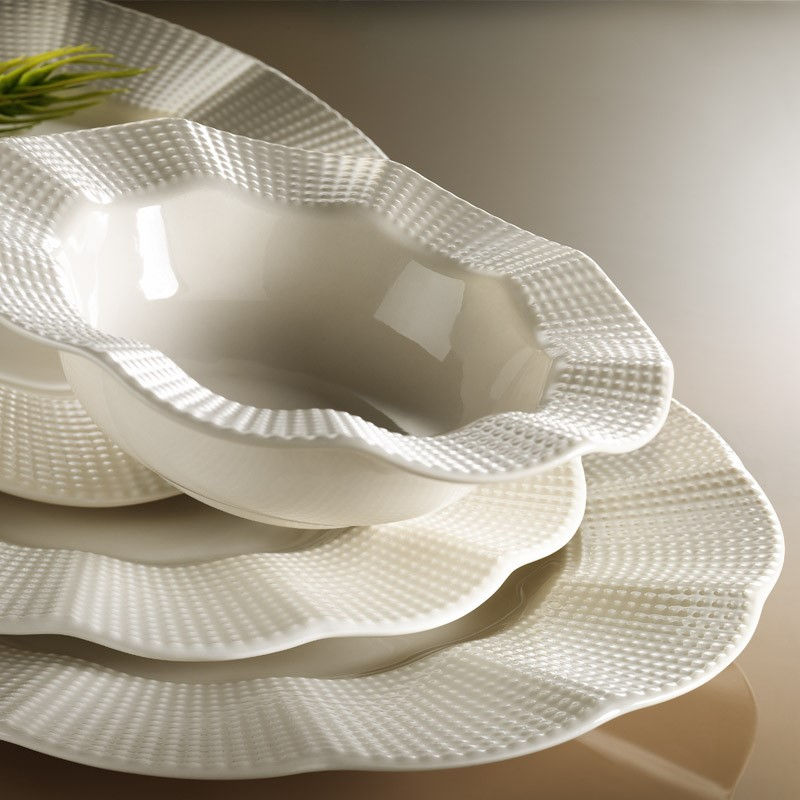 Set veselă (24 piese), MLN24Y2740694, Crem