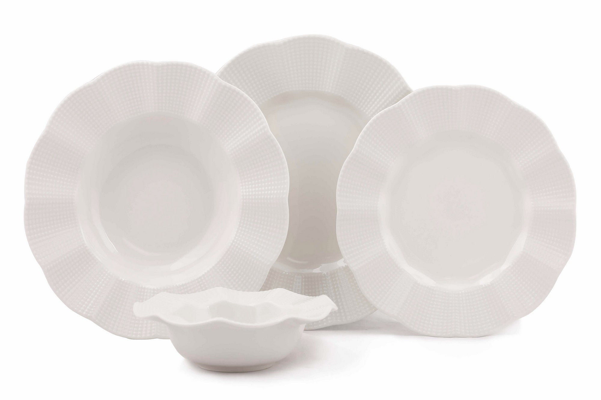 Set veselă (24 piese), MLN24Y2740694, Crem