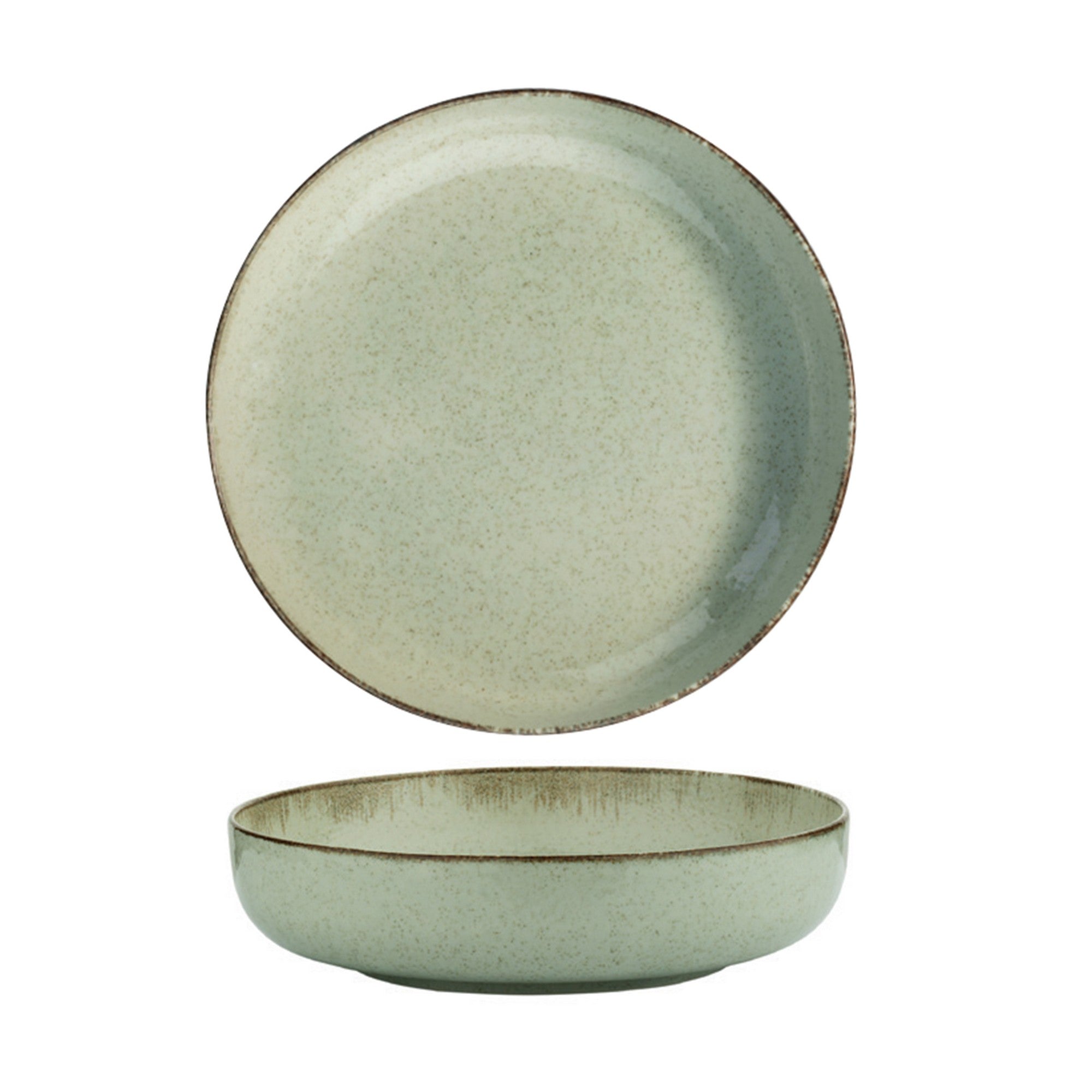 Set veselă (24 piese), MOD24Y2730P03, Verde