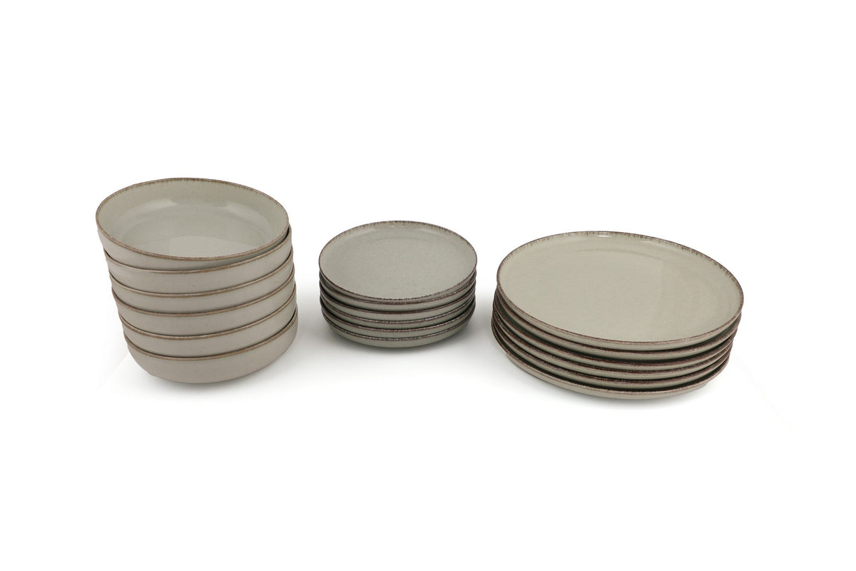 Set veselă (18 piese), MOD18Y2730P03, Verde