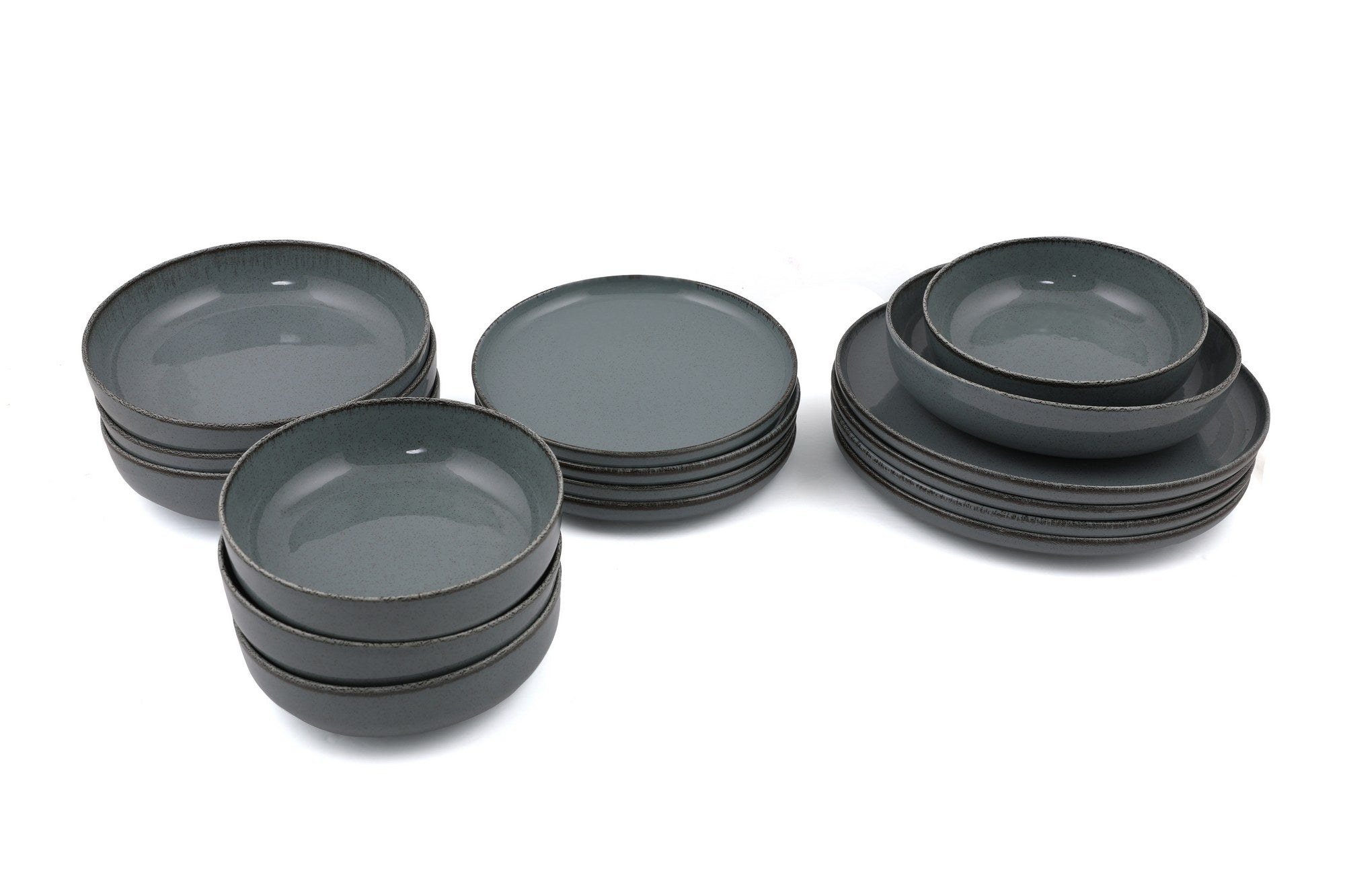 Set veselă (16 piese), MOD16YS730P01, Albastru