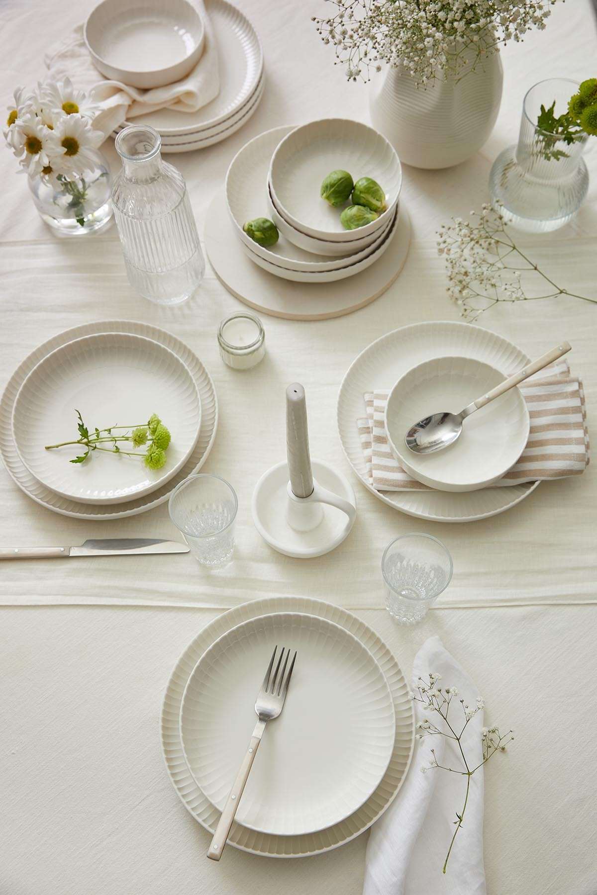 Set veselă (18 piese), BNCRS18Y400, Alb