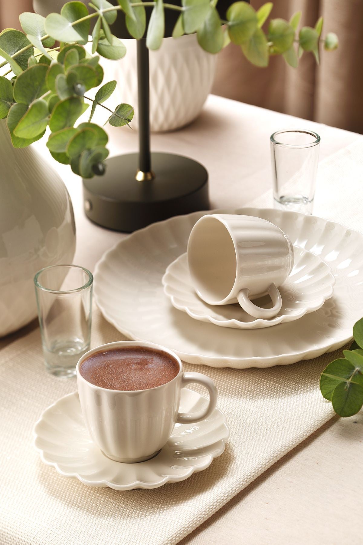Set cești cafea (4 piese), BNLZF04KT00, Alb