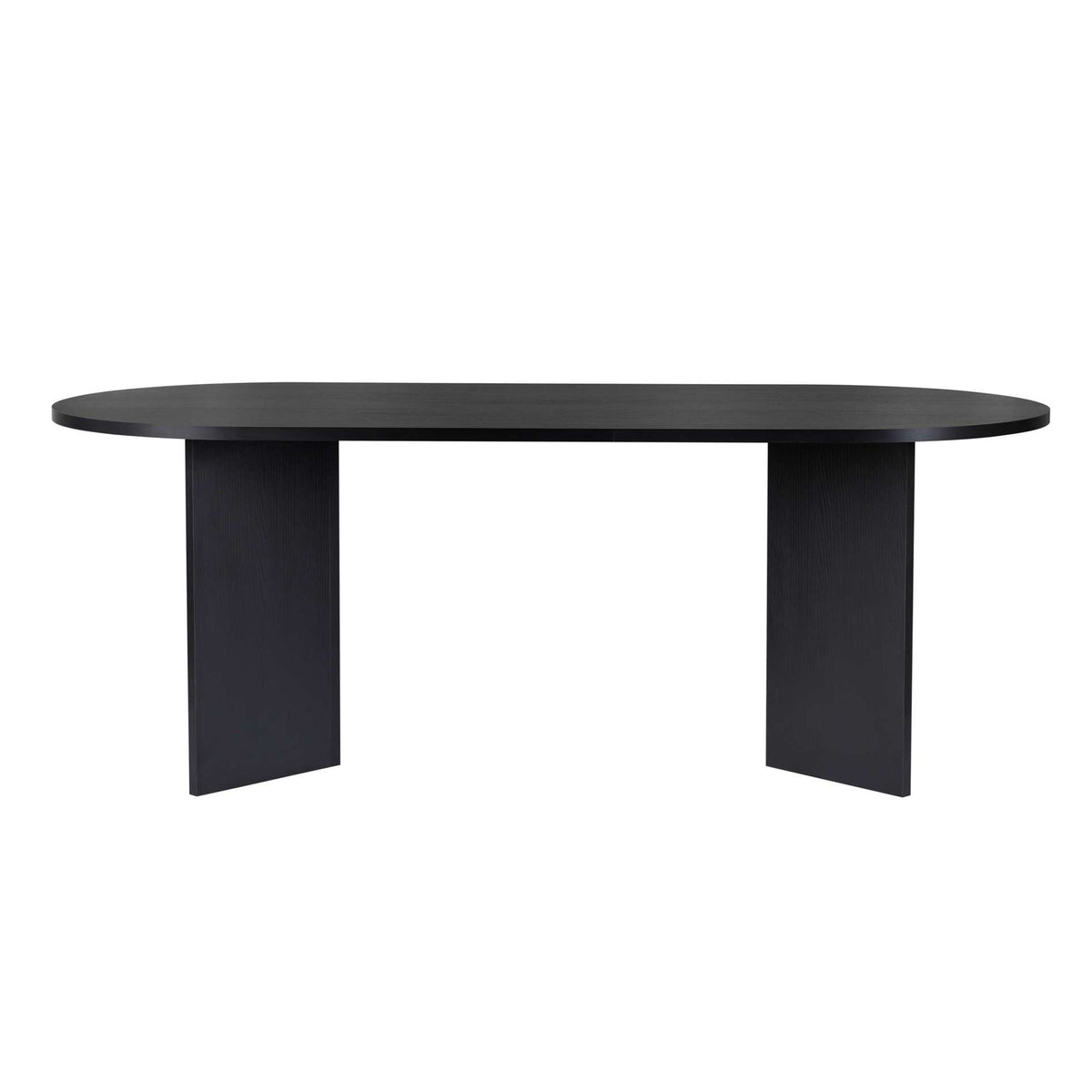 Masă dining, Sabella - Wood Black, Lemn Negru