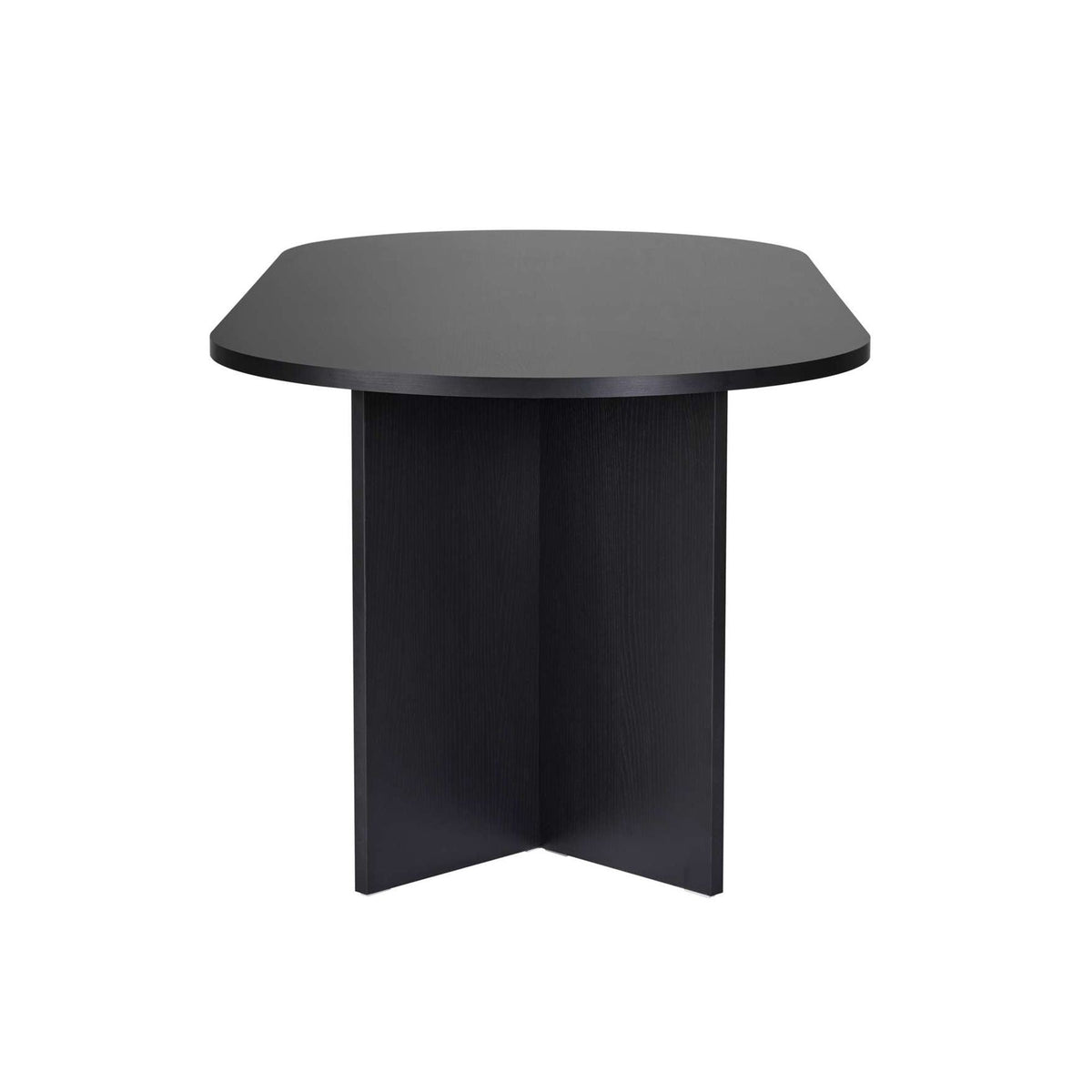 Masă dining, Sabella - Wood Black, Lemn Negru
