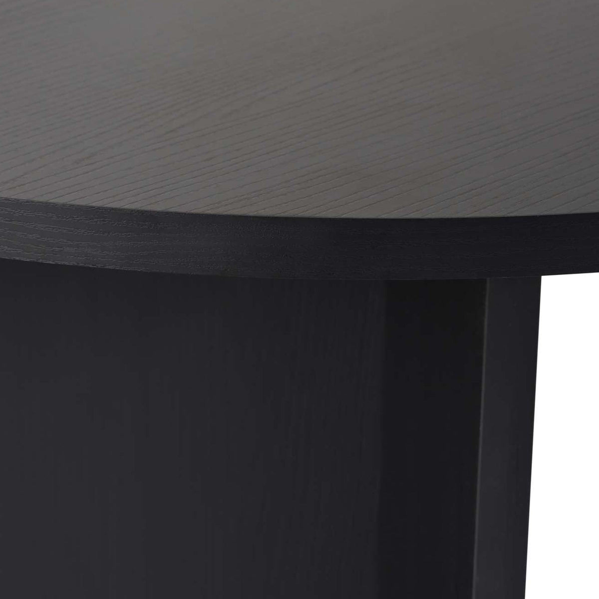 Masă dining, Sabella - Wood Black, Lemn Negru