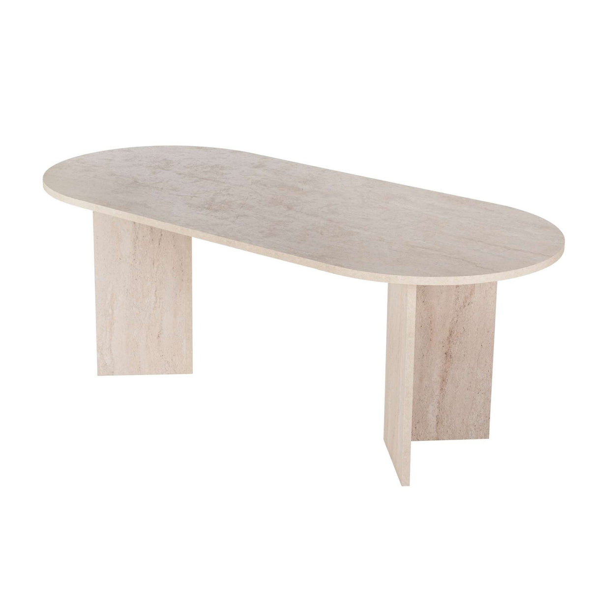 Masă dining, Sabella - Travertine, Travertin
