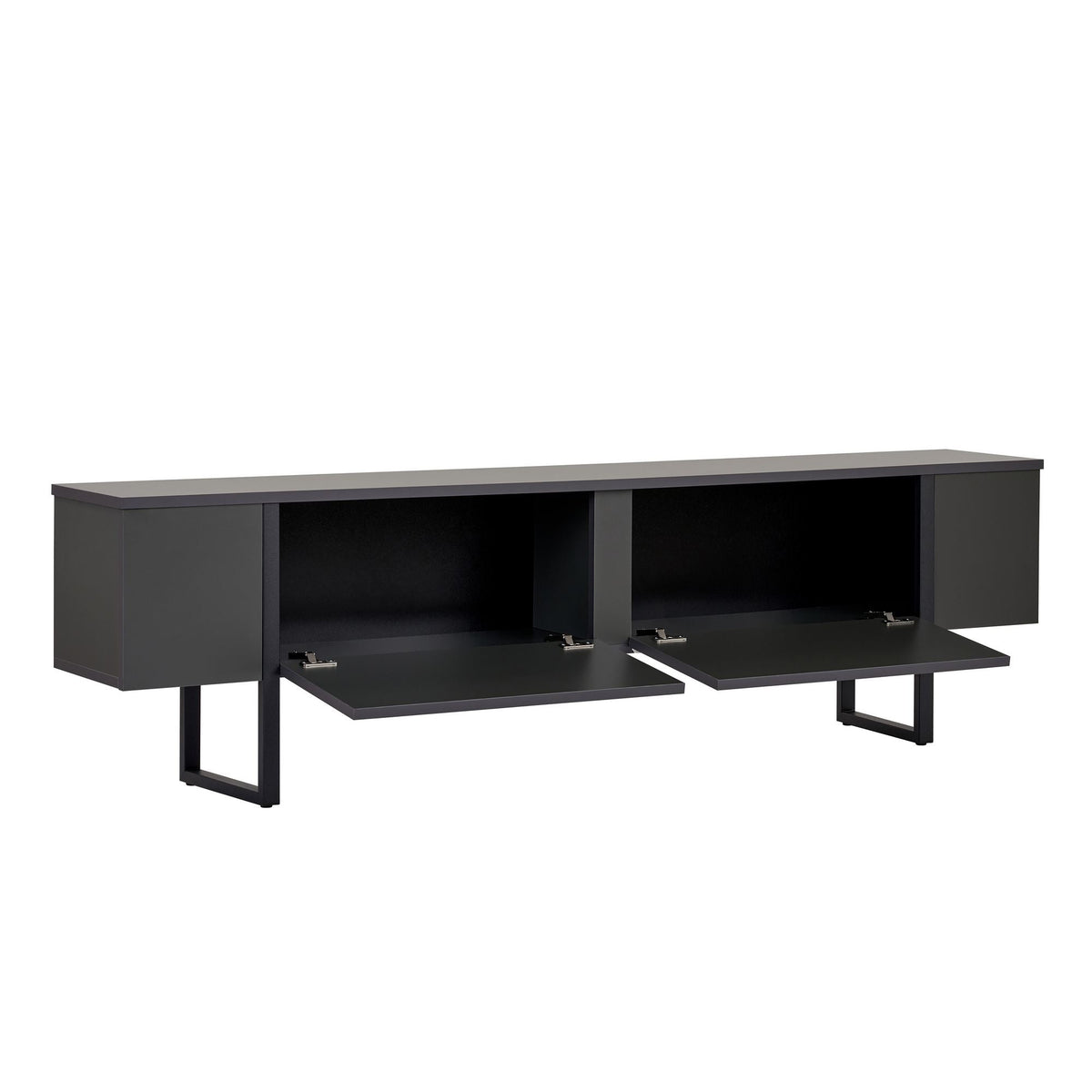 Comodă TV, Onera - Anthracite, Black, Antracit / Negru