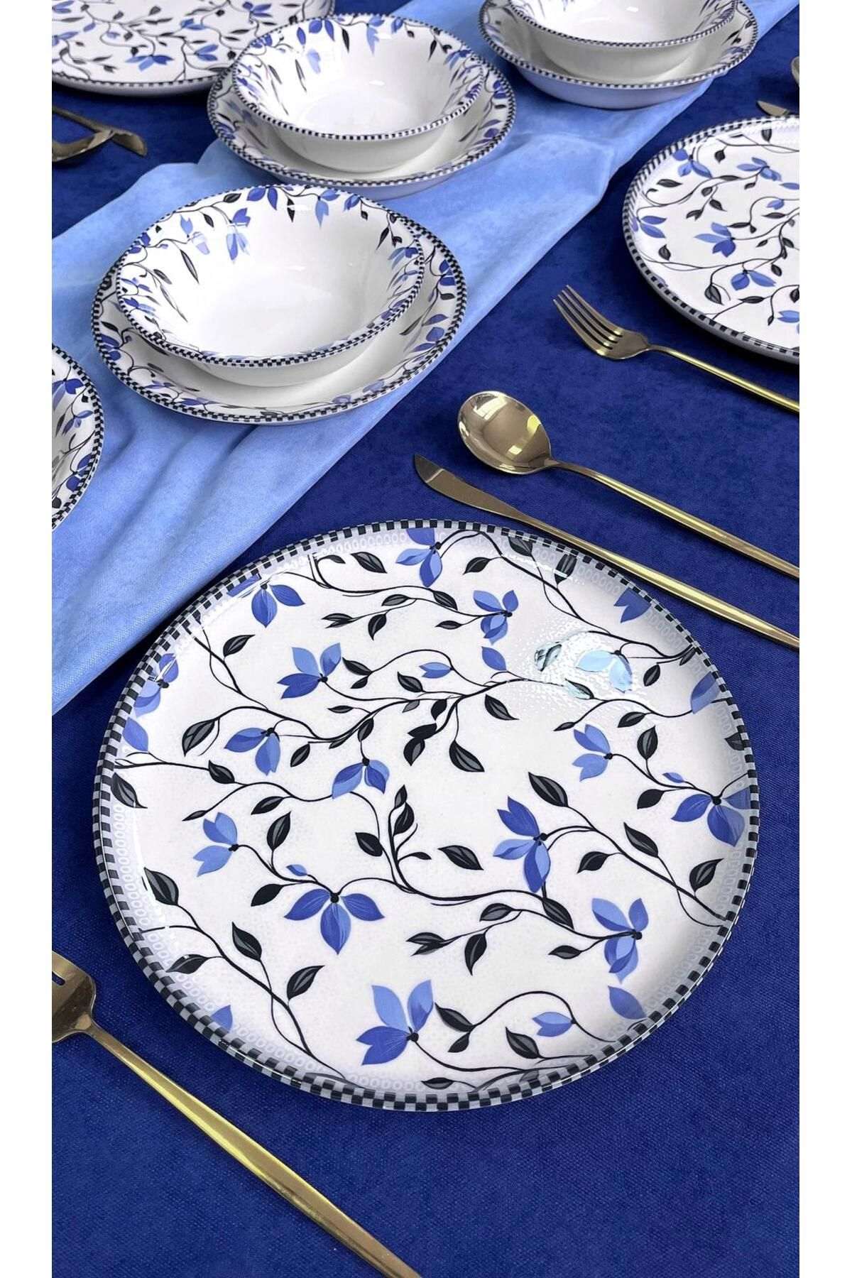 Set veselă (18 piese), BerfuRolyefliLux18, Multicolor