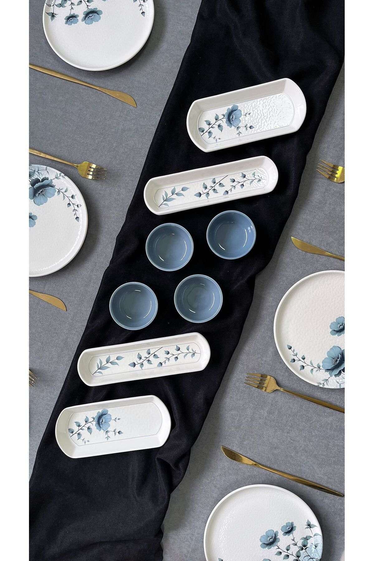 Set mic dejun (14 piese), GumusRolyefli14, Multicolor