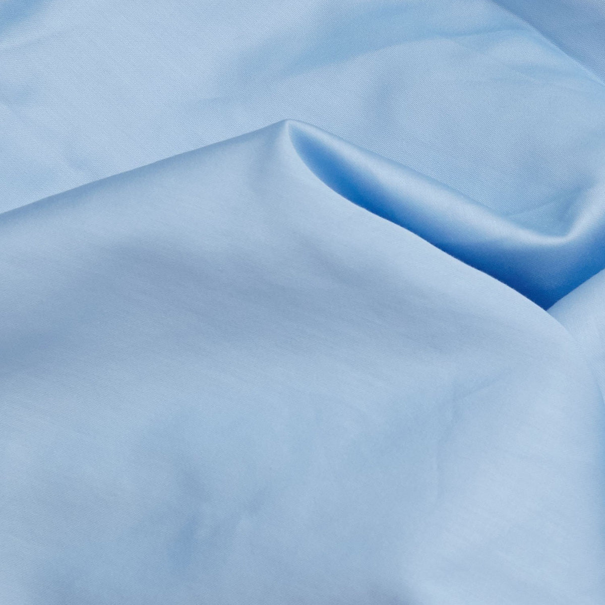 Cearșaf satin pat dublu cu elastic, De Blue, Albastru