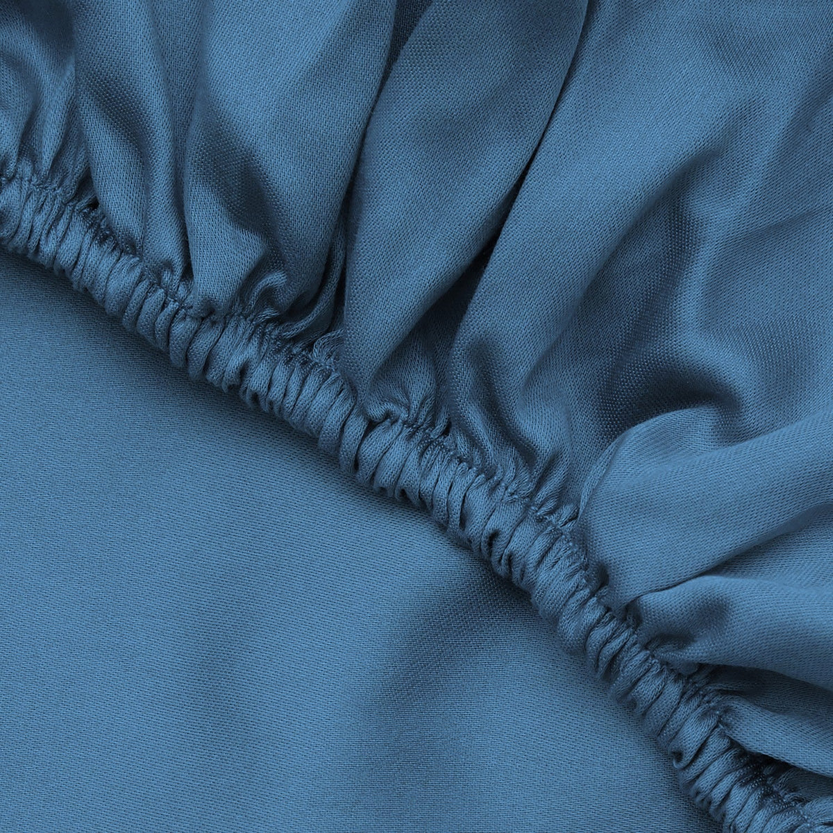 Cearșaf pat dublu cu elastic ranforce, Blue, Albastru
