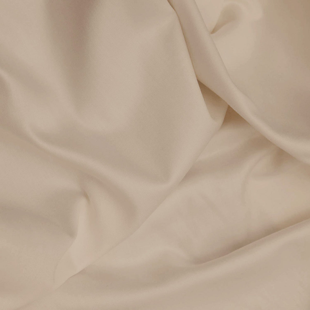 Cearșaf satin pat dublu XL cu elastic, De Beige, Bej