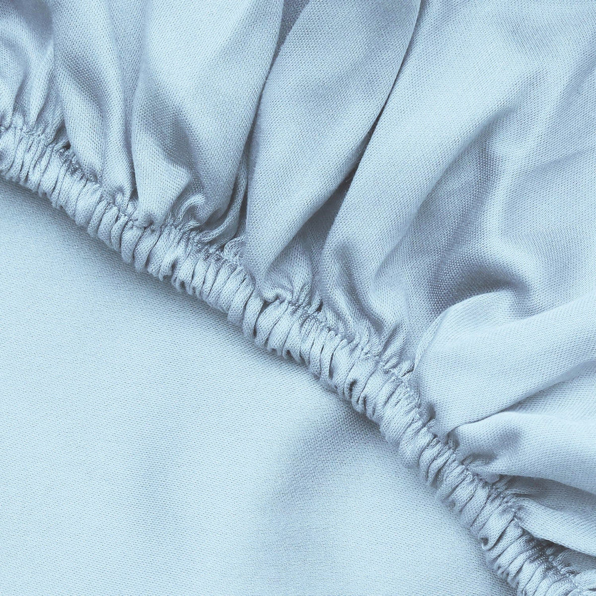 Cearșaf pat king cu elastic ranforce, Light Blue, Albastru deschis