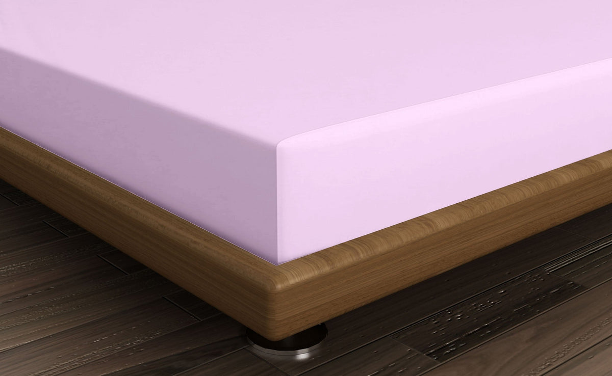 Cearșaf pat super king cu elastic ranforce, Lilac, Lila