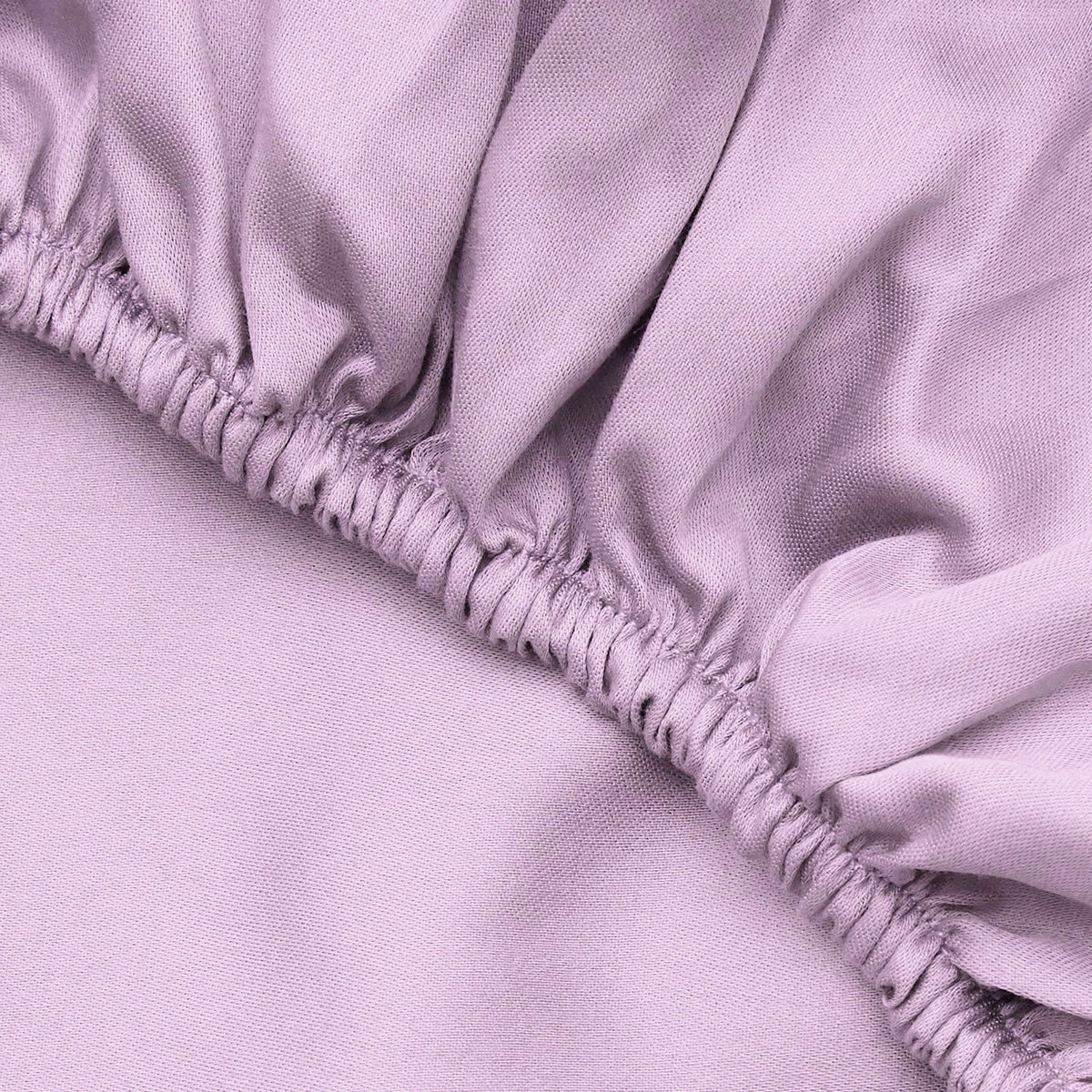 Cearșaf pat super king cu elastic ranforce, Lilac, Lila