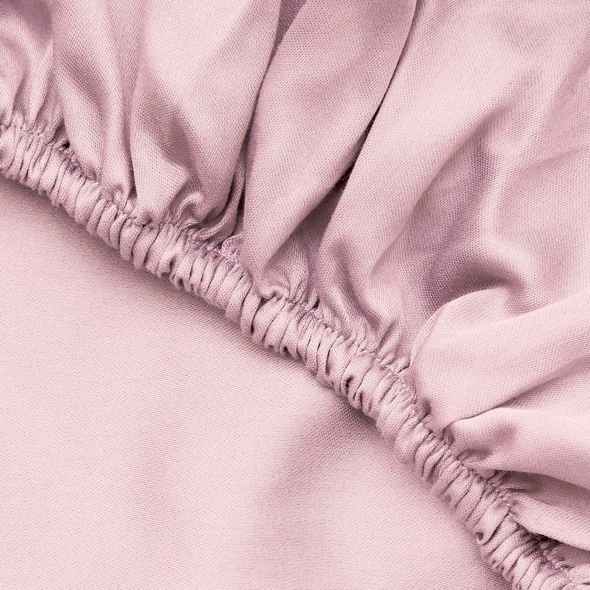 Cearșaf satin pat super king cu elastic, De Light Pink, Roz deschis
