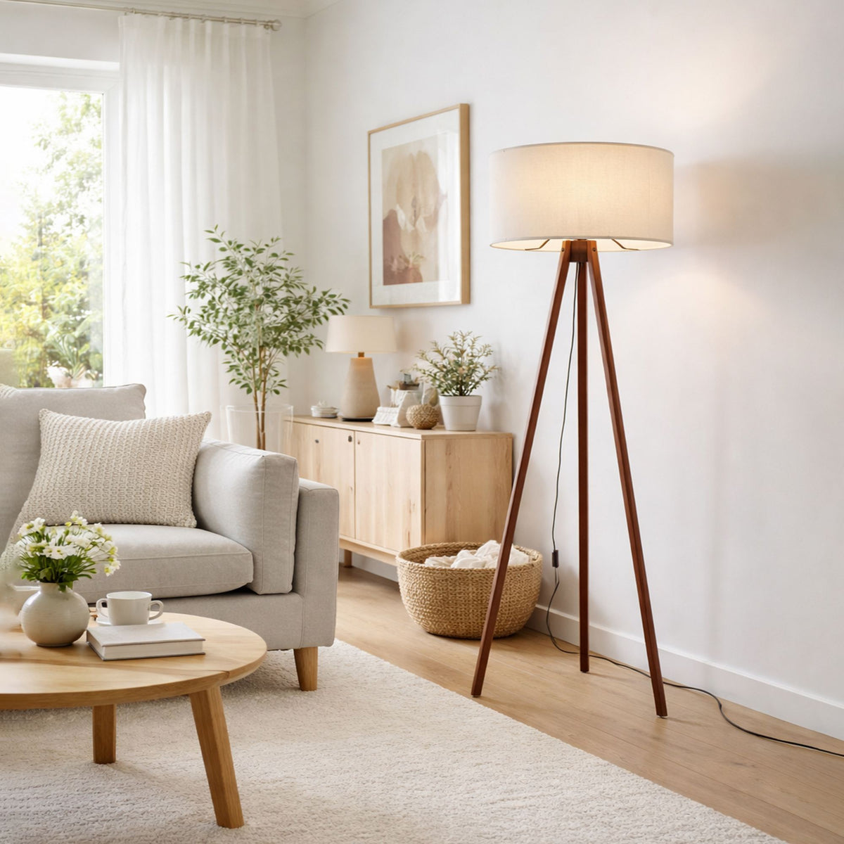 Lampadar, AYD-1527, Ecru / Maro