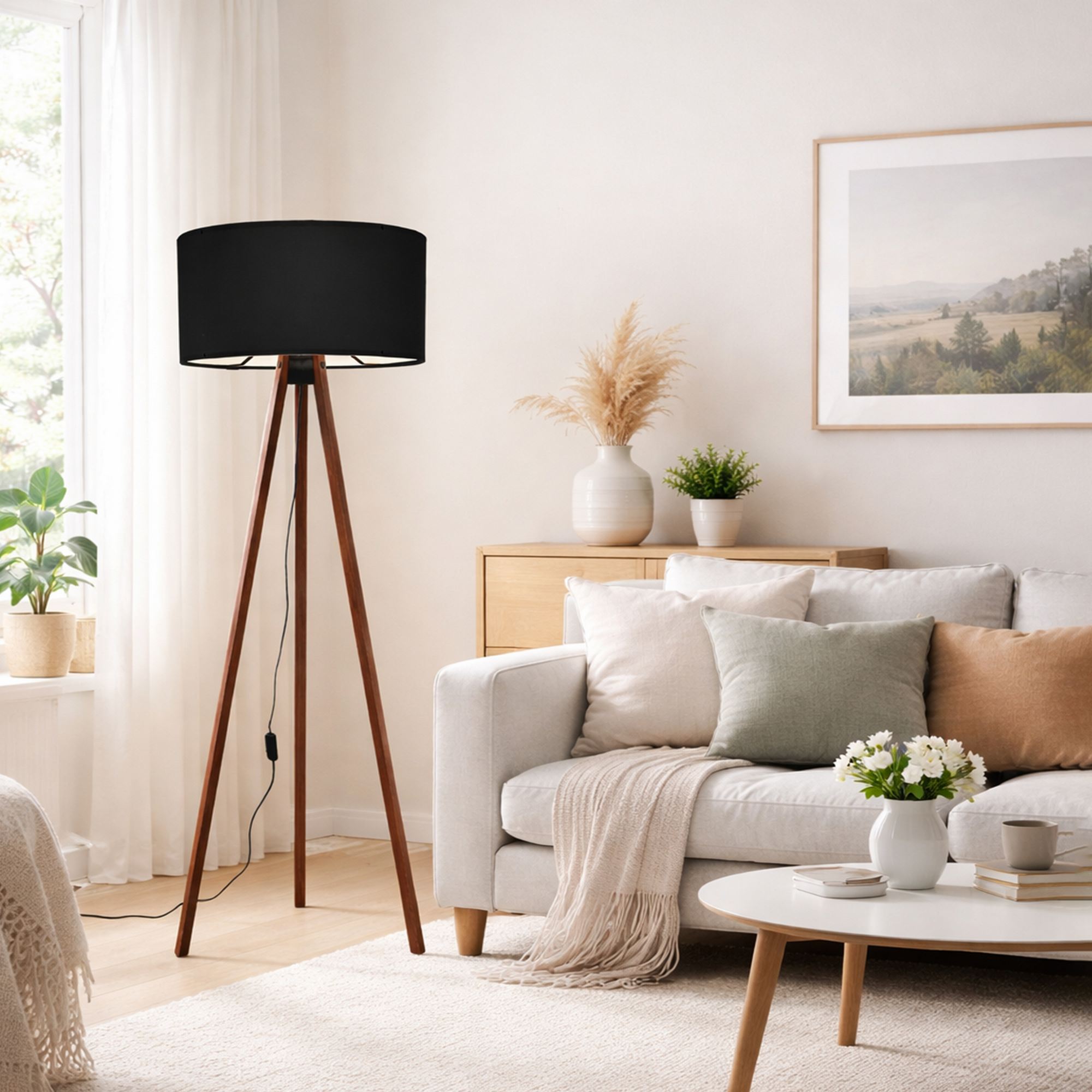 Lampadar, AYD-1533, Negru / Maro