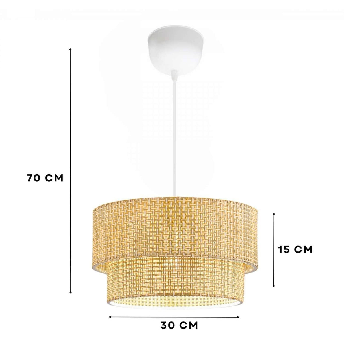 Candelabru, 242005, Bej / Alb