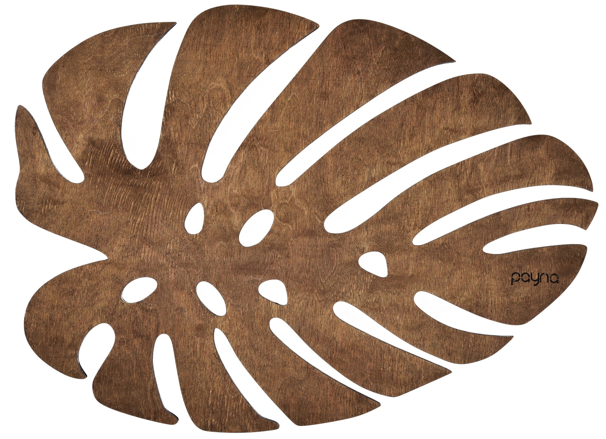 Set suporturi de masă din lemn (4 piese), Monstera - Walnut, Nuc