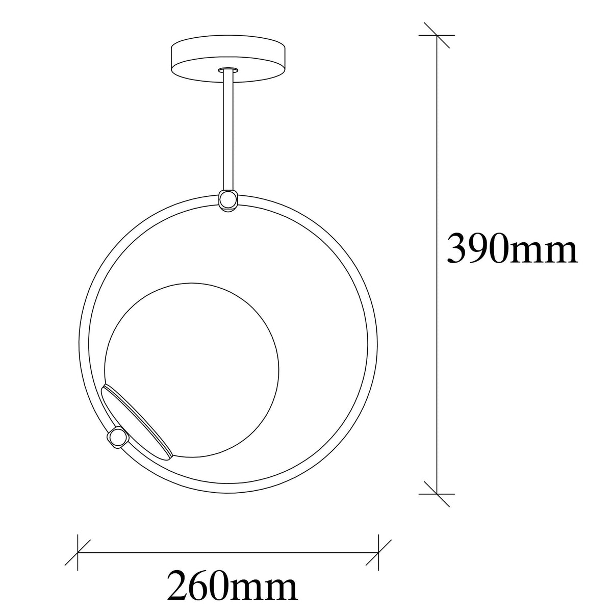 Candelabru, GMN-000013, Negru