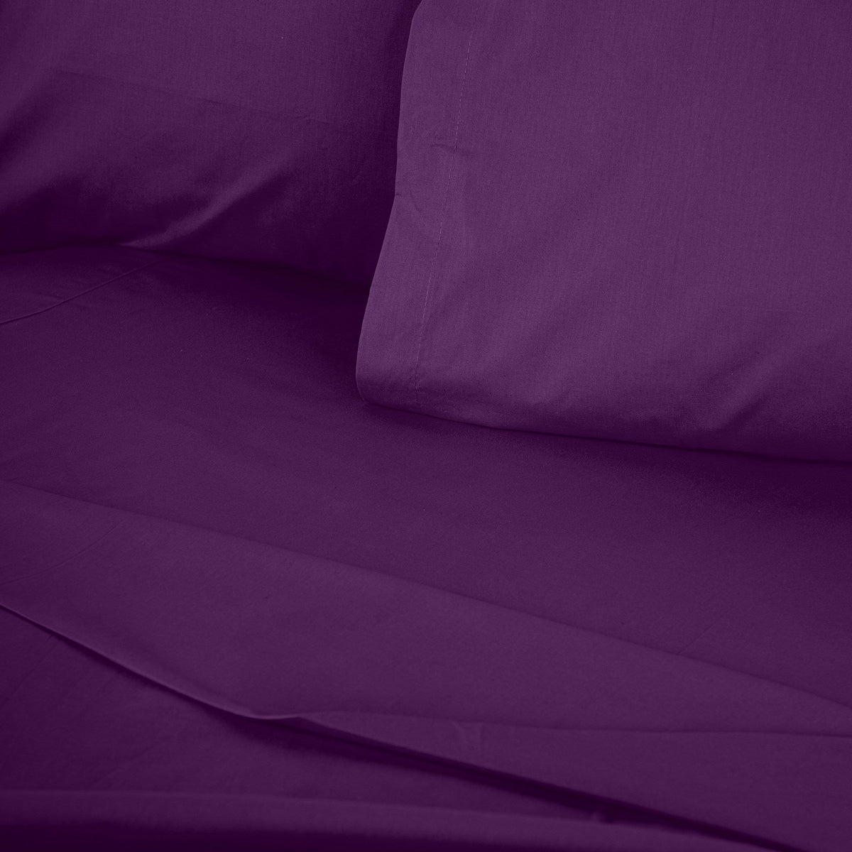 Cearșaf pat dublu cu elastic ranforce, Tonne Viole - 43, Mov