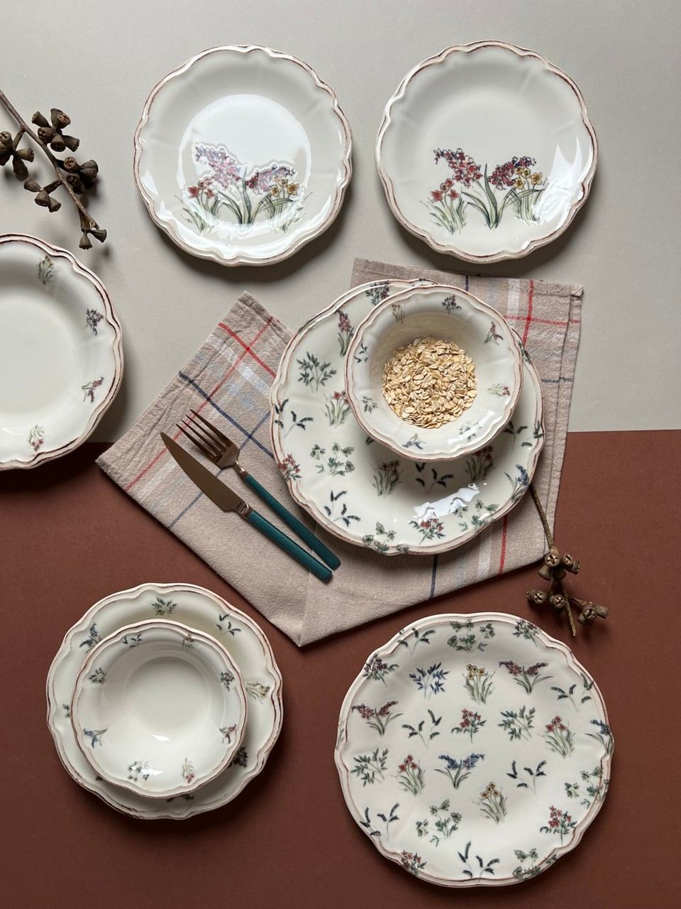 Set veselă (24 piese), Amber 24, Multicolor