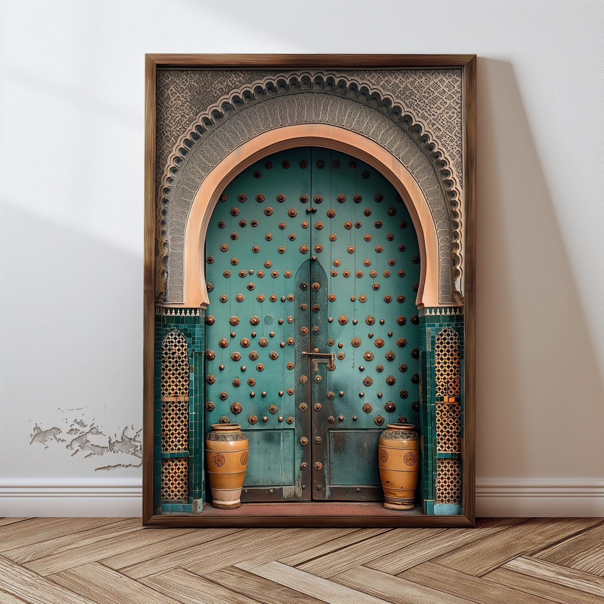 Tablou decorativ MDF cu ramă, GE128-L, Multicolor