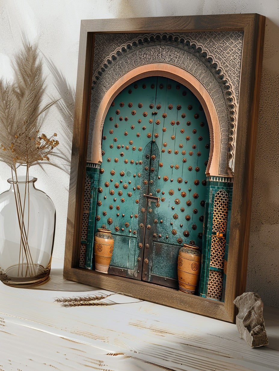 Tablou decorativ MDF cu ramă, GE128-L, Multicolor