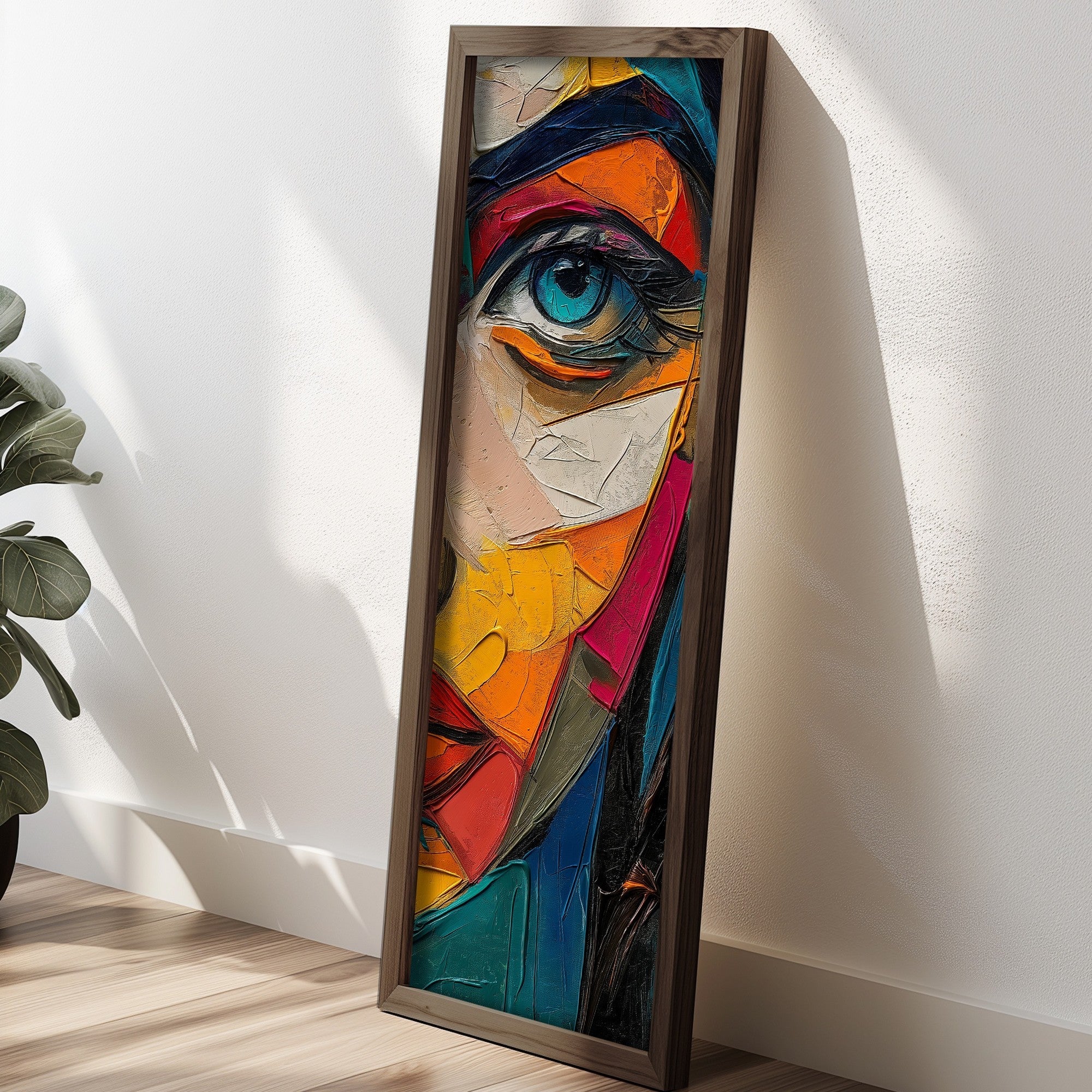 Tablou decorativ MDF cu ramă, EMR078, Multicolor