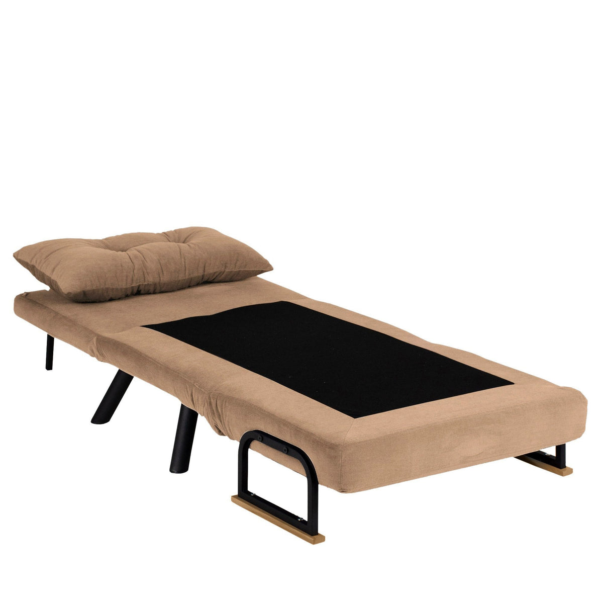 Canapea extensibilă 1 loc, Sando Single - Light Brown v2, Maro deschis