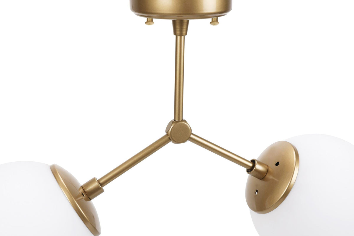 Candelabru, Damar - 6332, Galben / Alb