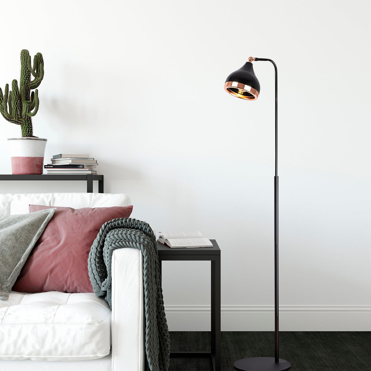 Lampadar, Yıldo - NT - 146, Negru / Cupru
