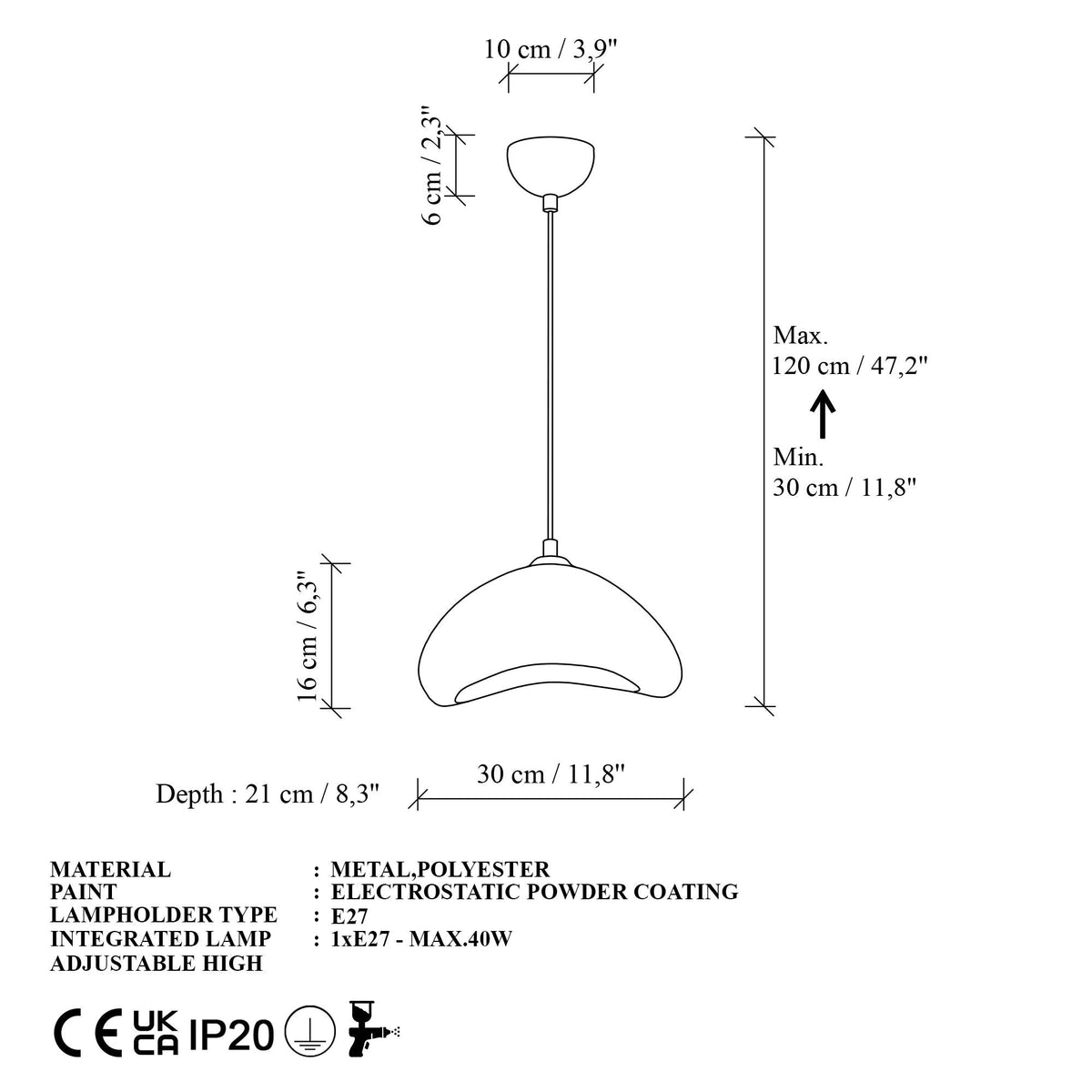 Candelabru, Luna-30-Nua, Alb