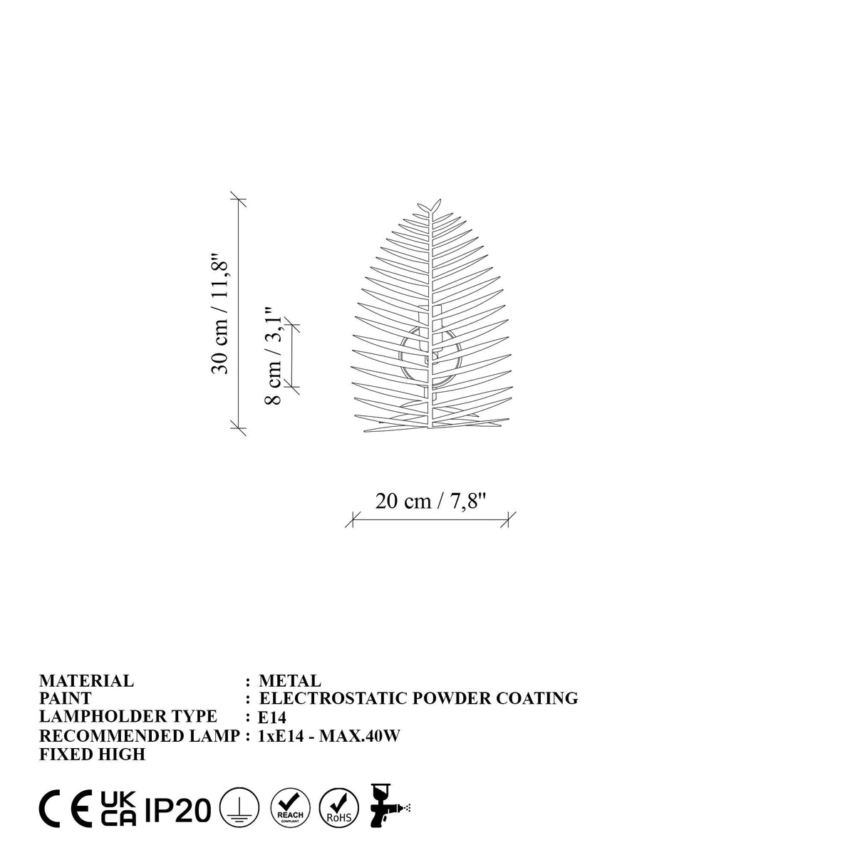 Aplică de perete, Leaf - 15322, Auriu