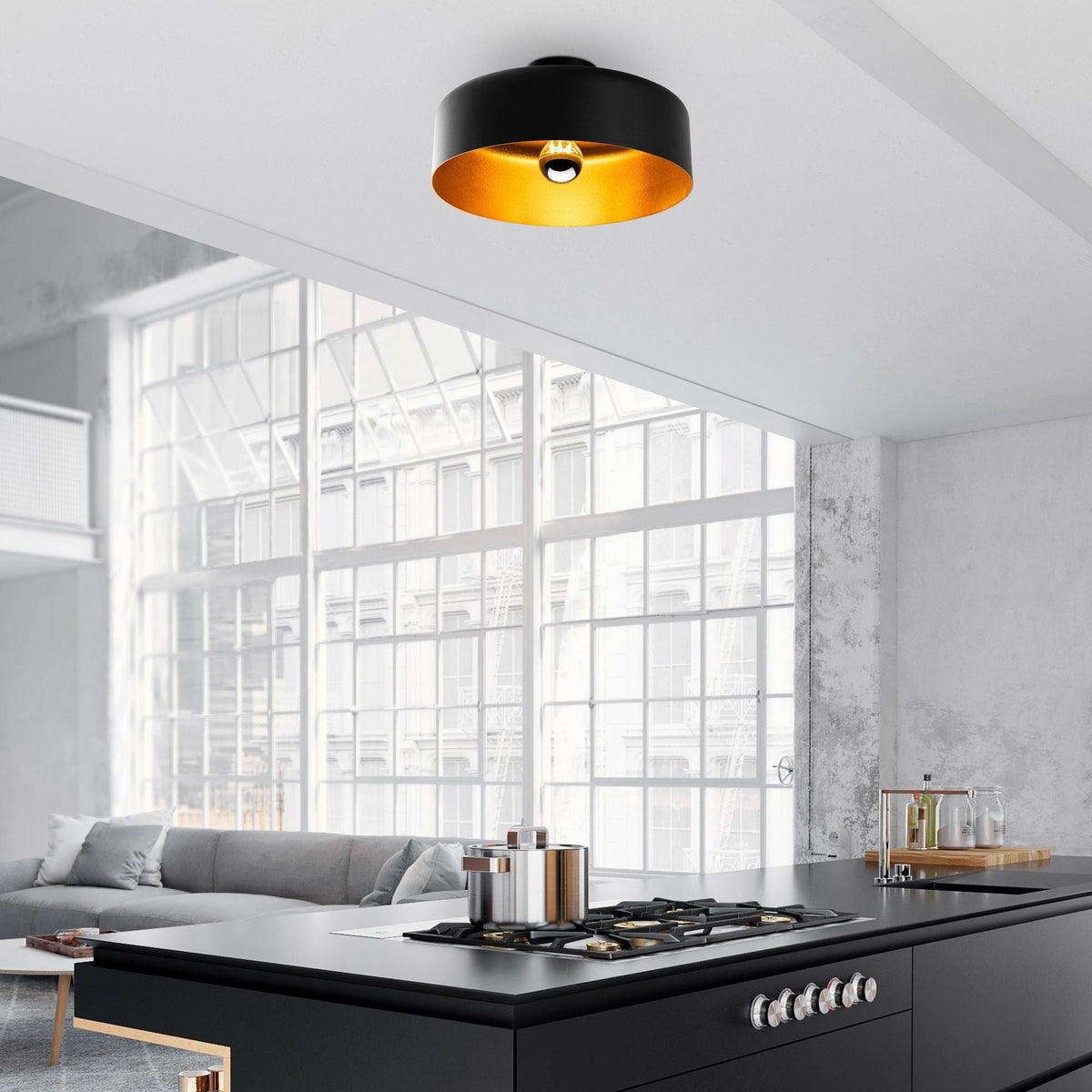 Candelabru, Vesta - 15075, Negru