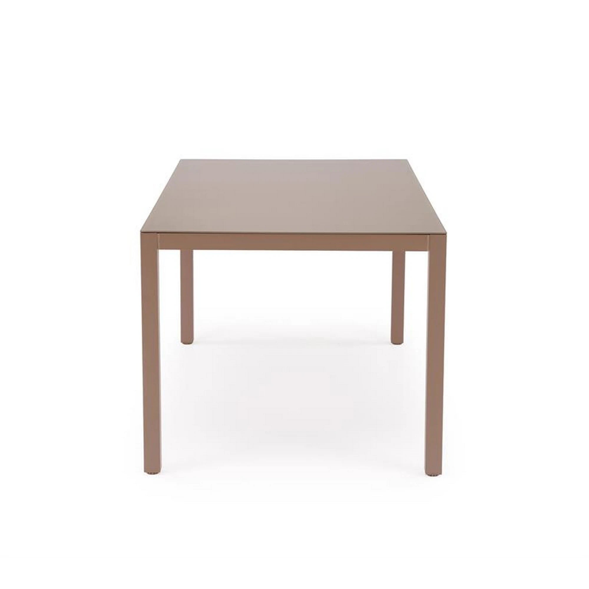 Masa gradina HOVER, bej/cappuccino, sticla/metal, 150x90x75 cm
