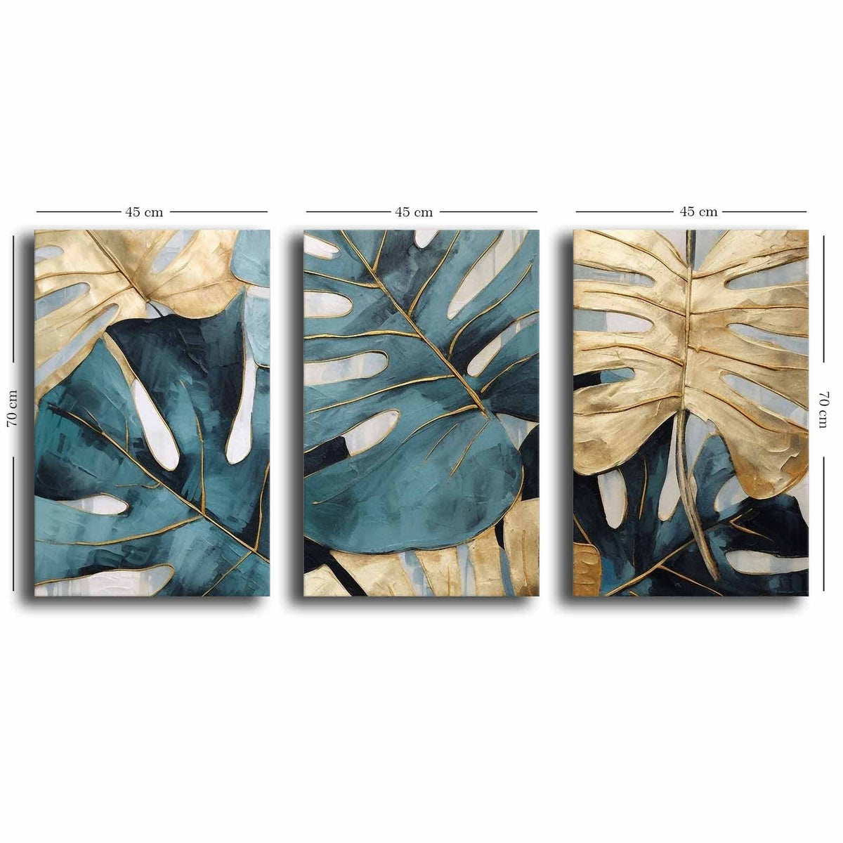 Tablou decorativ pe pânză (3 piese), 3P4570GSC-014, Multicolor