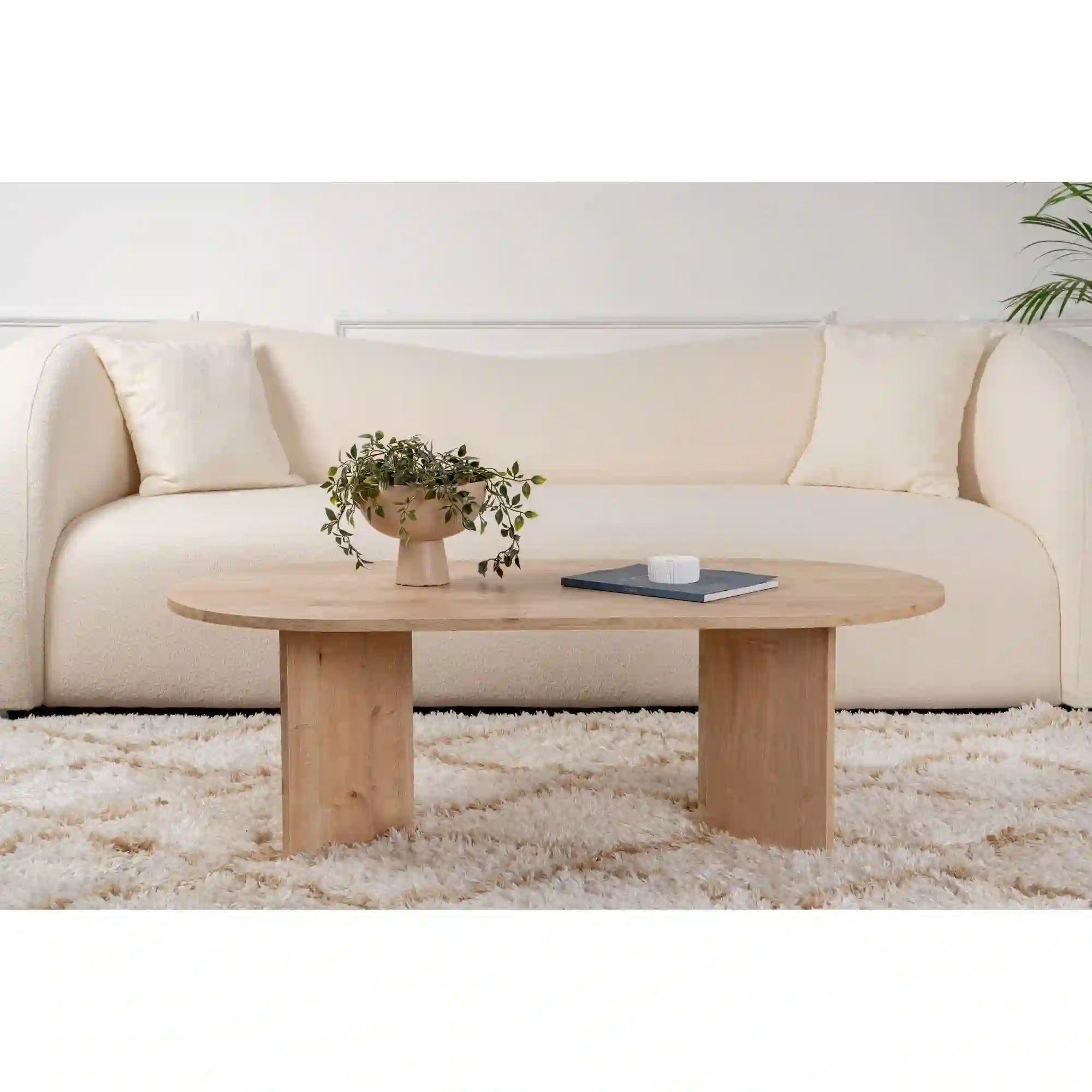 Masuta cafea SABLE, stejar safir, PAL, 119x60x40 cm