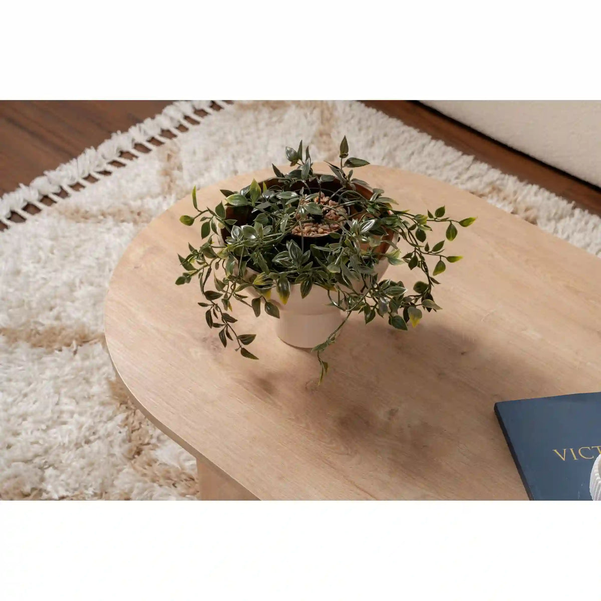 Masuta cafea SABLE, stejar safir, PAL, 119x60x40 cm