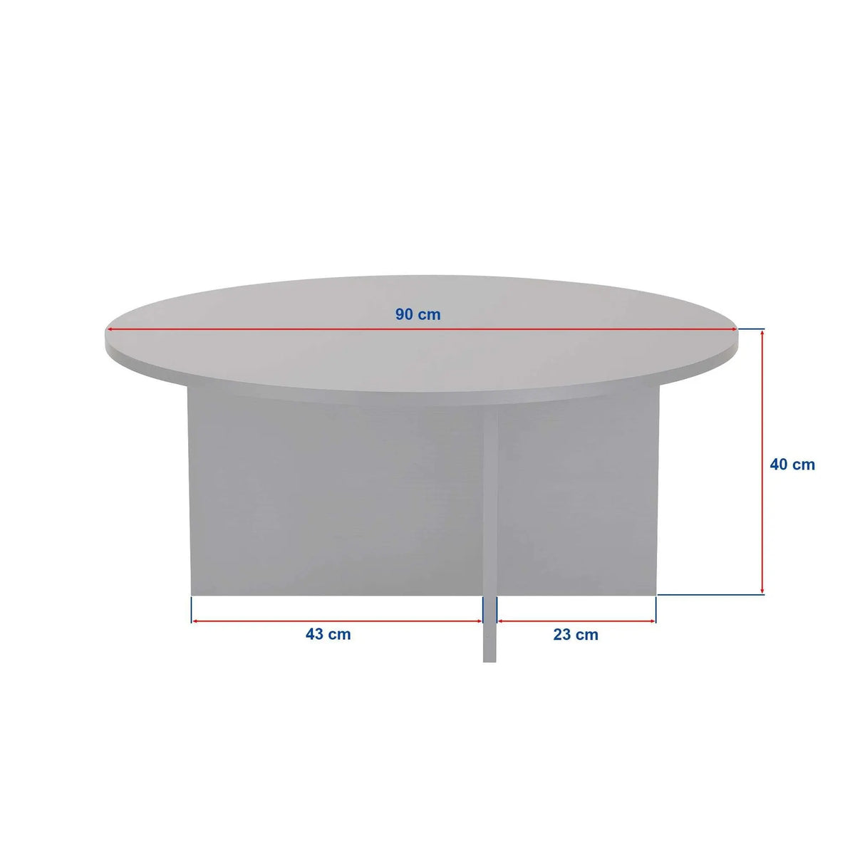 Masuta cafea SOLEIL, negru, PAL melaminat, 90x90x40 cm