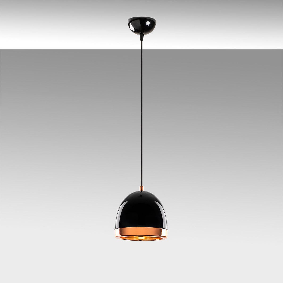 Candelabru, Mugo - 10635, Negru / Auriu